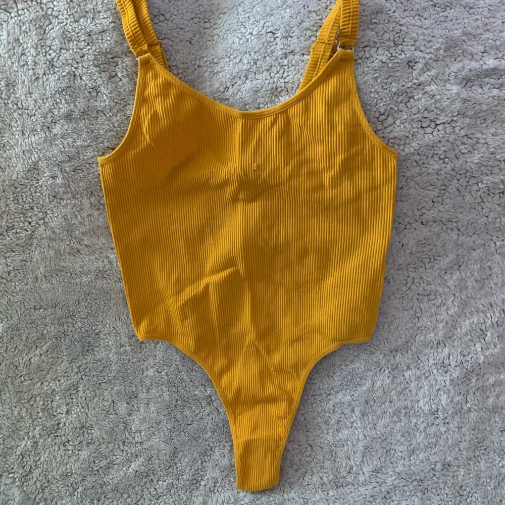 Yellow body suite